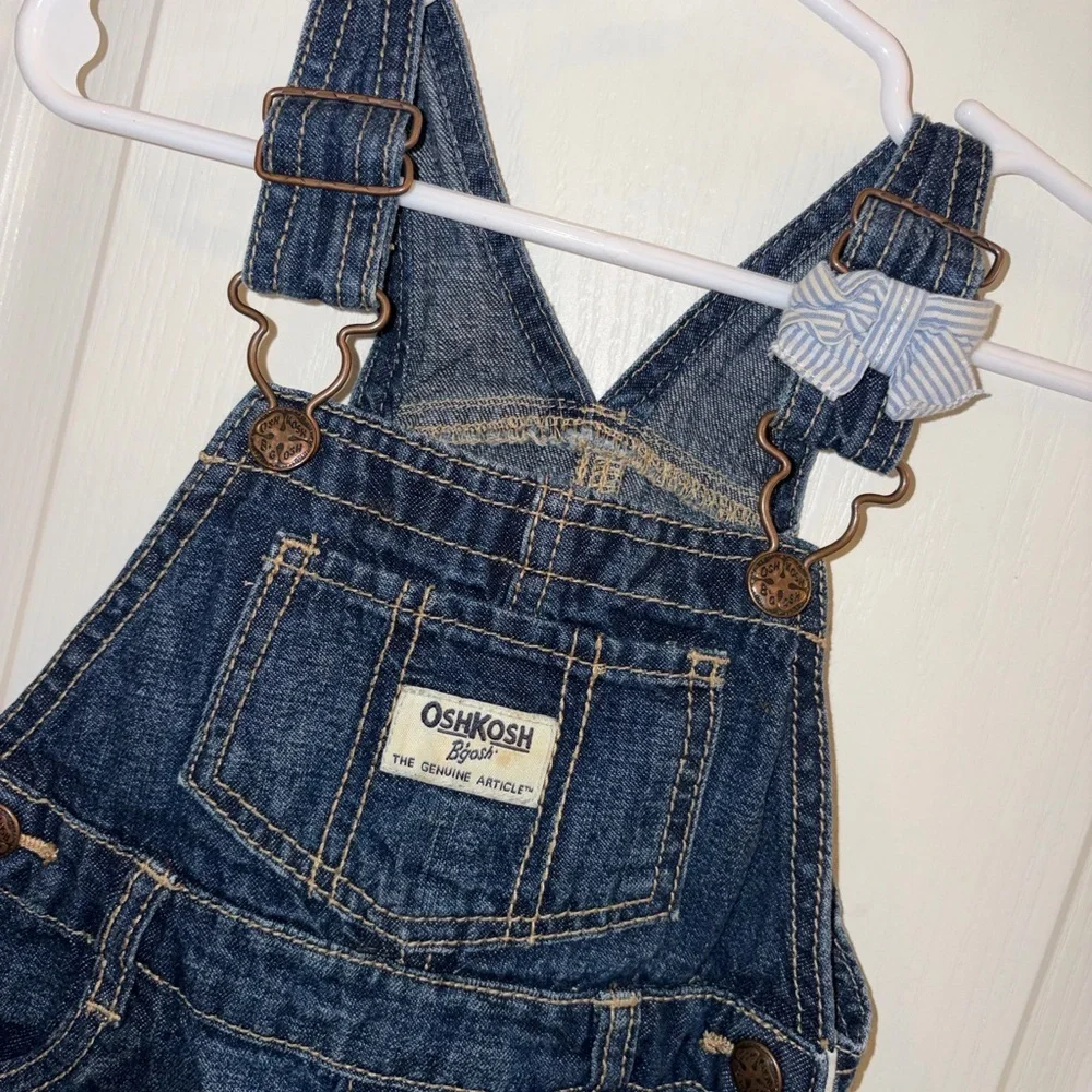 OshKosh B'gosh Dark Blue Denim Overall Dress
